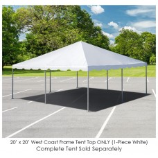 Party Tents Direct 20x20 Outdoor Wedding Canopy Event Tent Top ONLY, Blue   